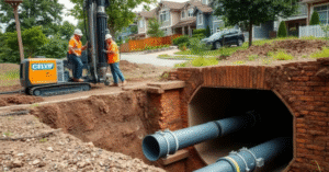 Underground Pipe Replacement in Brentwood, TN
