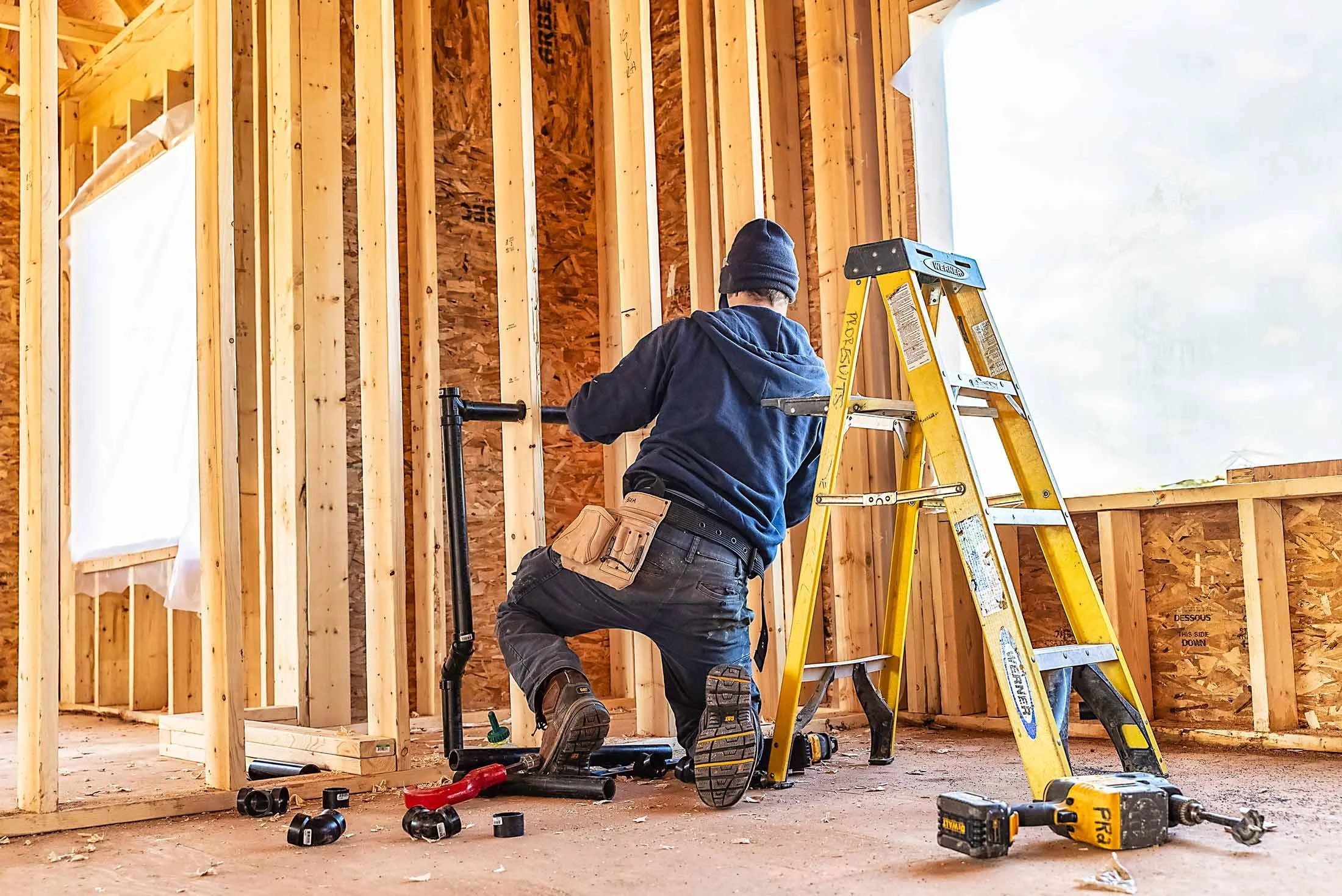 Professional plumber providing plumbing solutions